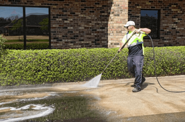 commercial concrete cleaning in frisco